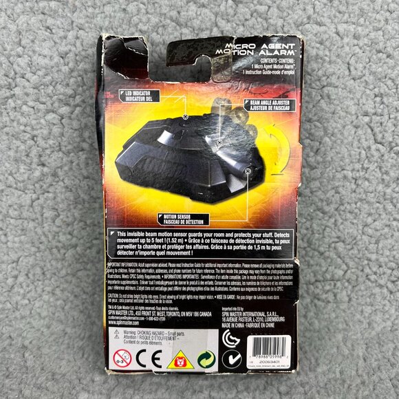Spy Gear Micro Agent Motion Alarm Sensor Toy Detect Movement Spin Master Vintage - Picture 3 of 8
